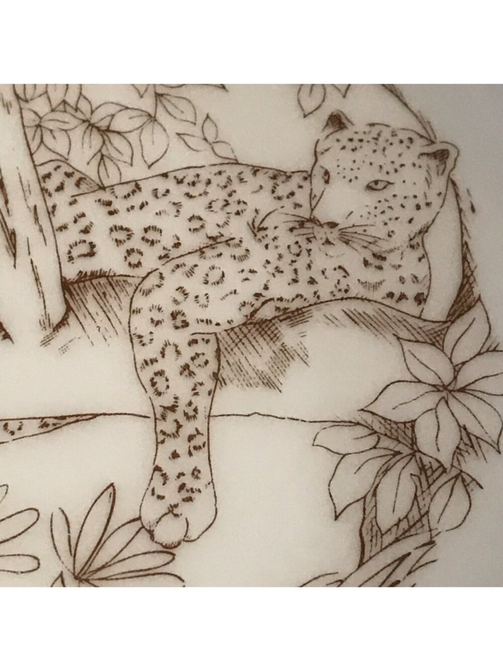 Vintage Ashtray Ceramic Cheetah Leopard Cat Kitsch Shafford Decor White Brown